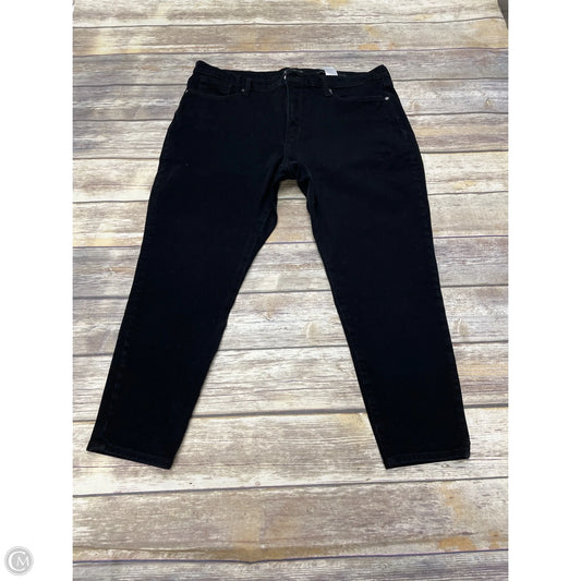 Jeans Skinny By Banana Republic In Black, Size: 18