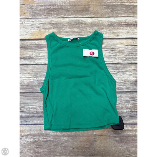 Tank Top By Zara In Green, Size: M