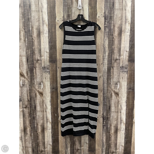 Dress Casual Midi By Cme In Striped Pattern, Size: M
