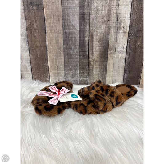 Slippers By A New Day In Animal Print, Size: 8