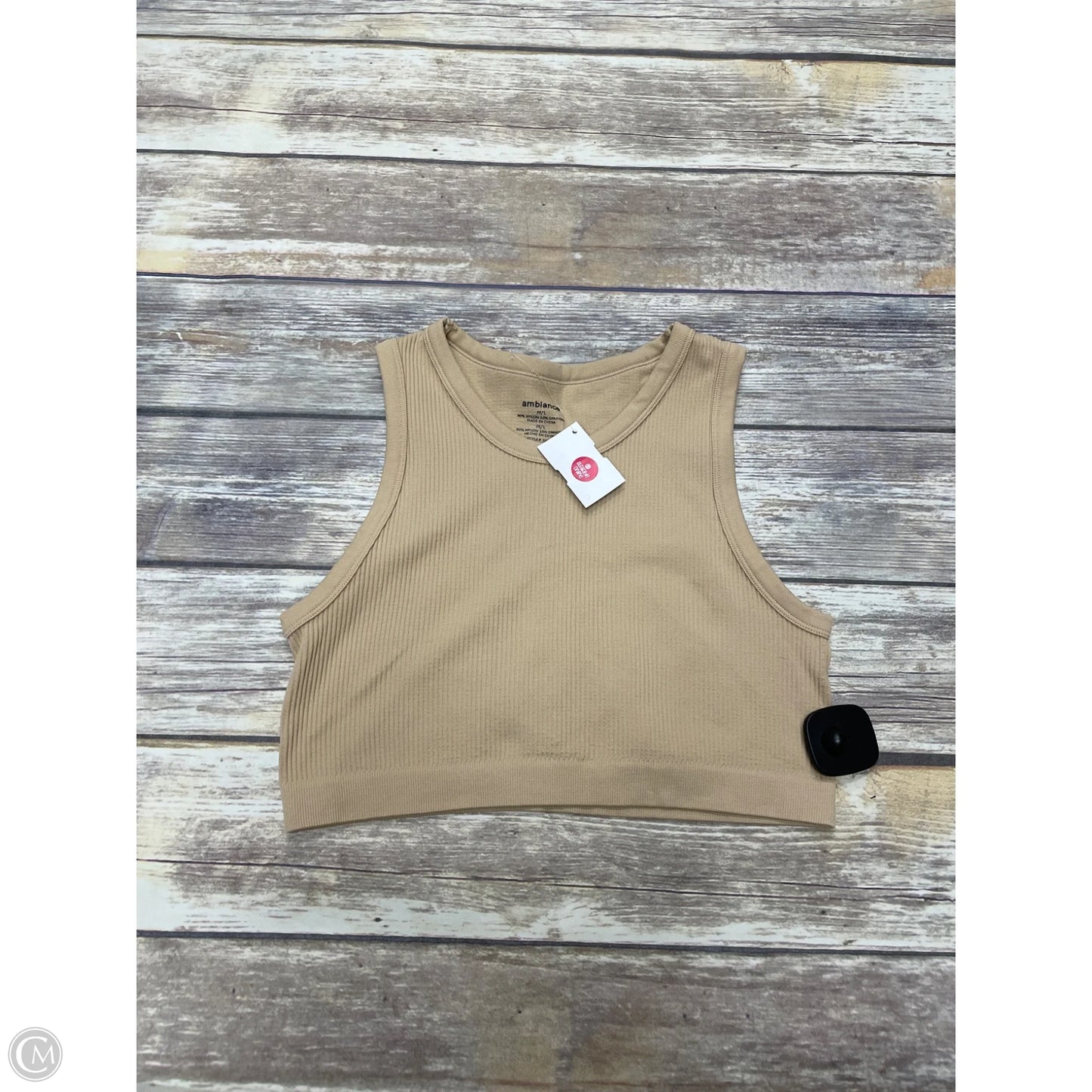 Top Cami By Ambiance Apparel In Tan, Size: M
