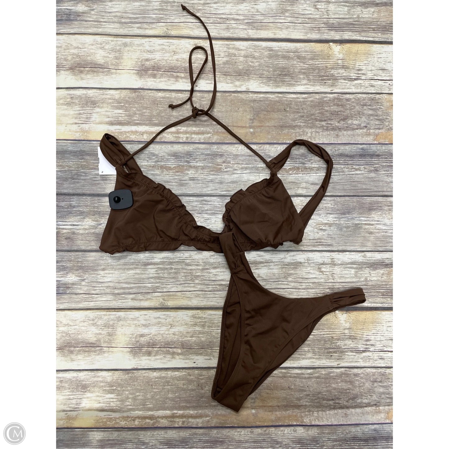 Swimsuit 2pc By Cme In Brown, Size: L