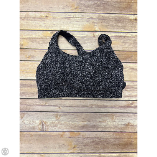 Athletic Bra By Athleta In Black & White, Size: M