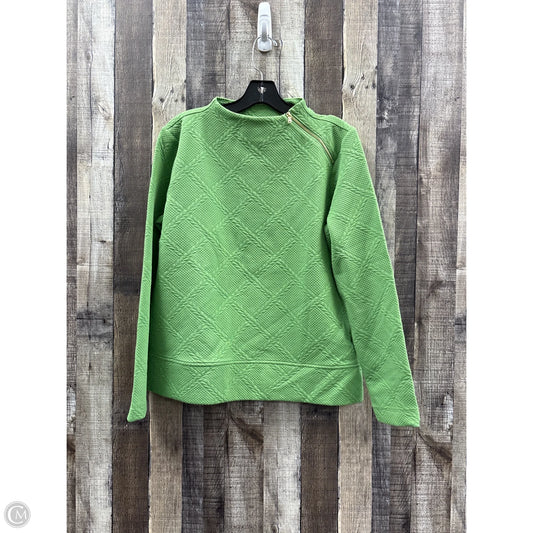 Top Long Sleeve By Talbots In Green, Size: M
