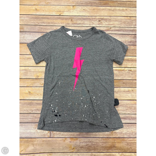 Top Short Sleeve Basic By Chaser In Grey, Size: S