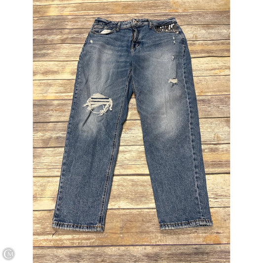 Jeans Boyfriend By Edgely In Blue Denim, Size: 16