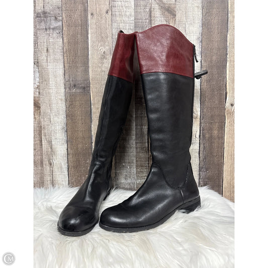 Boots Knee Flats By Bcbgeneration In Black & Brown, Size: 10