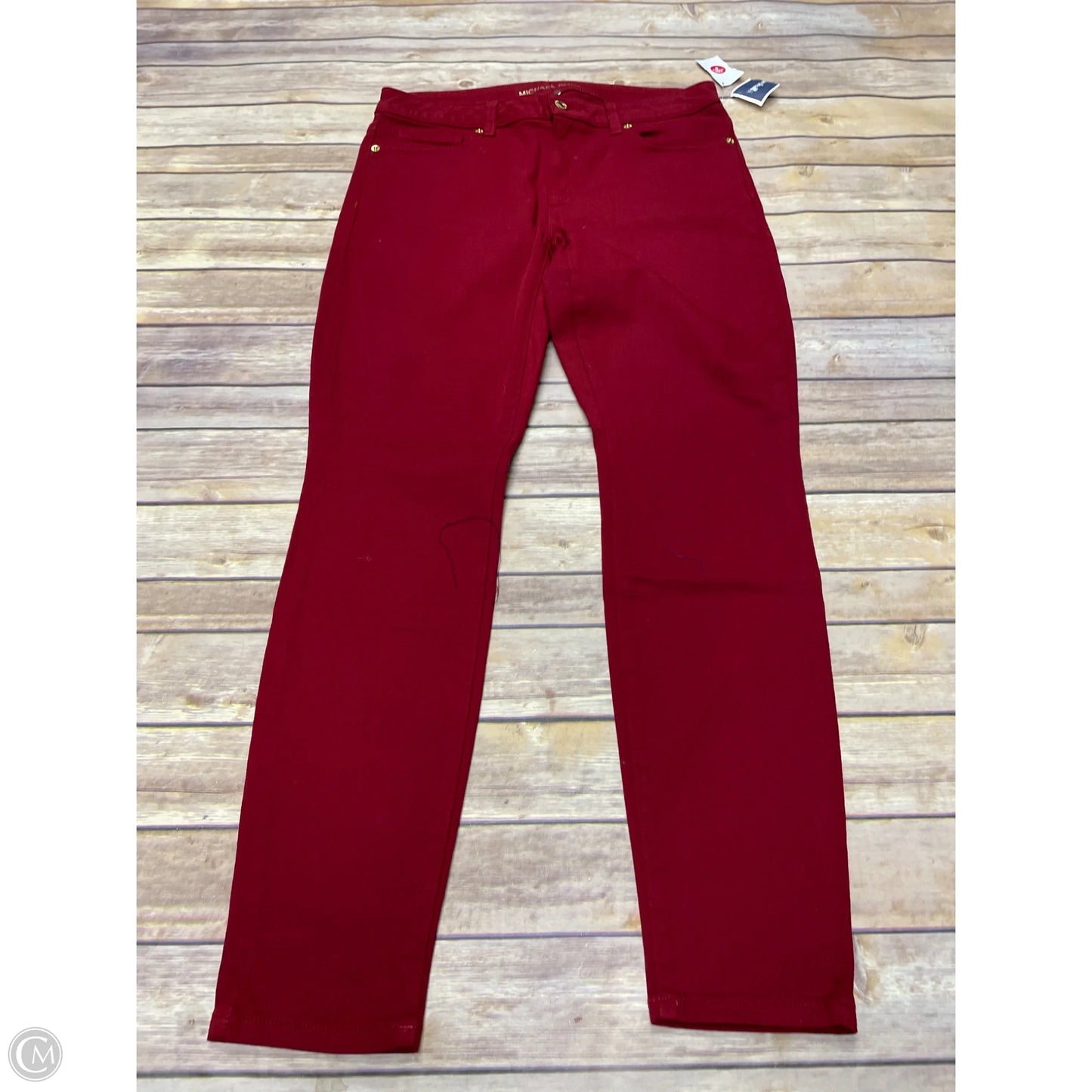 Jeans Designer By Michael Kors In Red, Size: 8