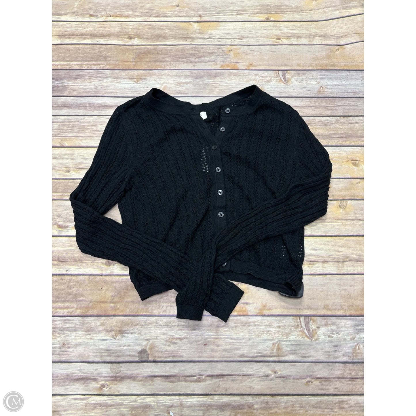 Sweater Cardigan By A New Day In Black, Size: M