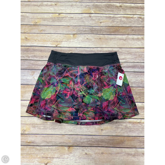 Athletic Skort By Lululemon In Multi-colored, Size: 4