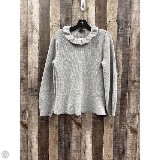 Sweater By Ann Taylor In Grey, Size: Xl