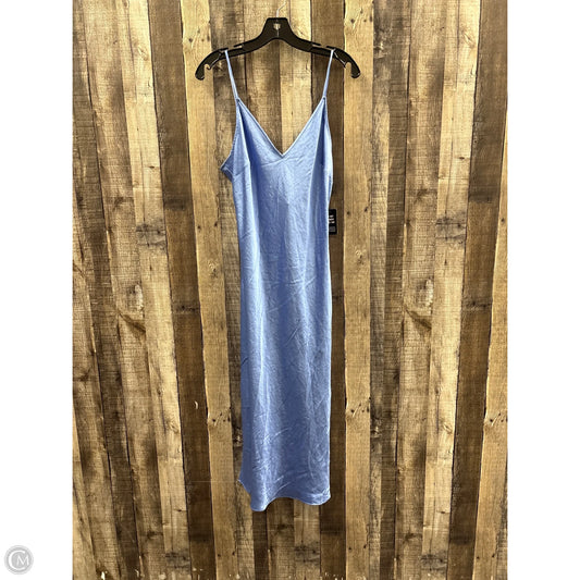Dress Casual Midi By Express In Blue, Size: M