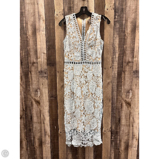 Dress Casual Midi By Cme In Blue & Tan, Size: S
