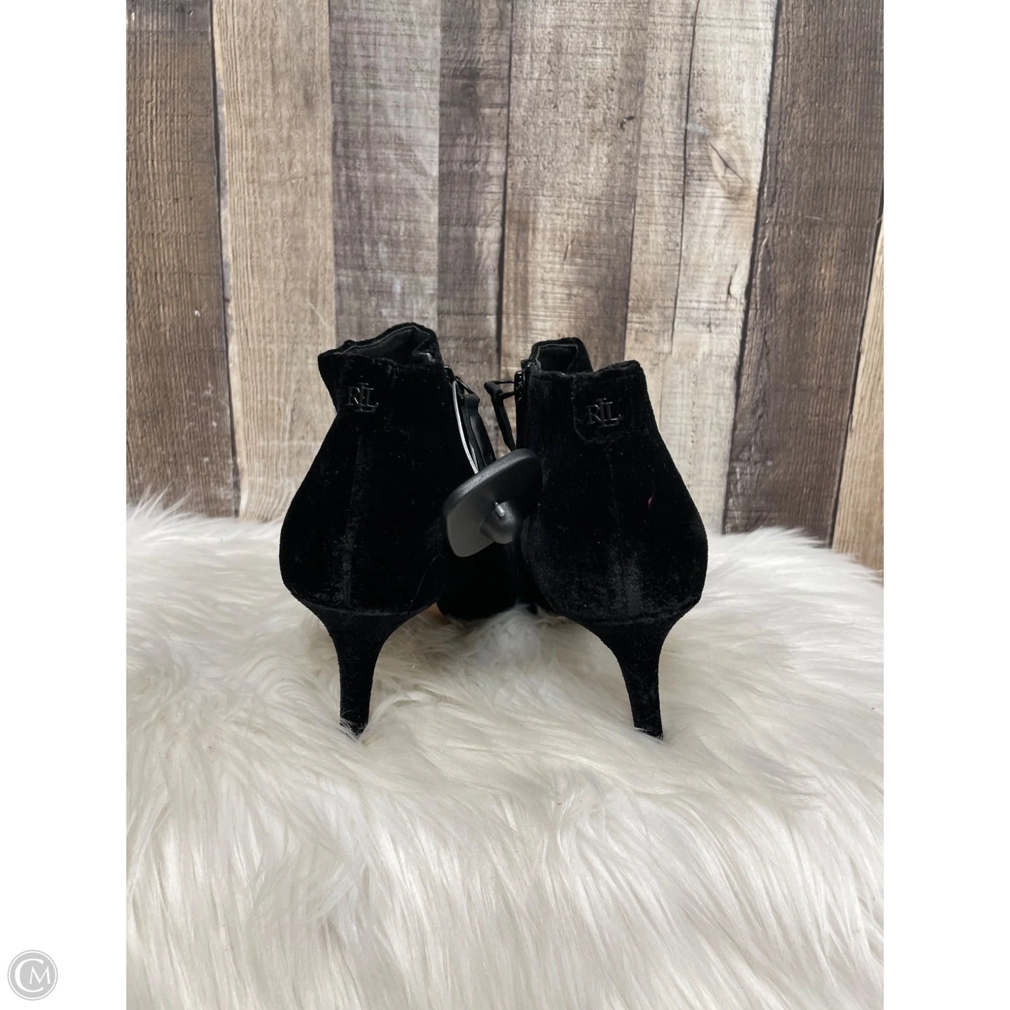Boots Ankle Heels By Ralph Lauren In Black, Size: 10