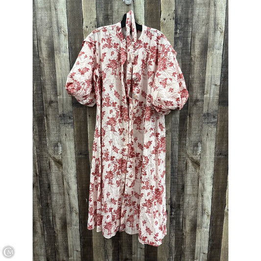 Dress Casual Midi By Banana Republic In Floral Print, Size: M