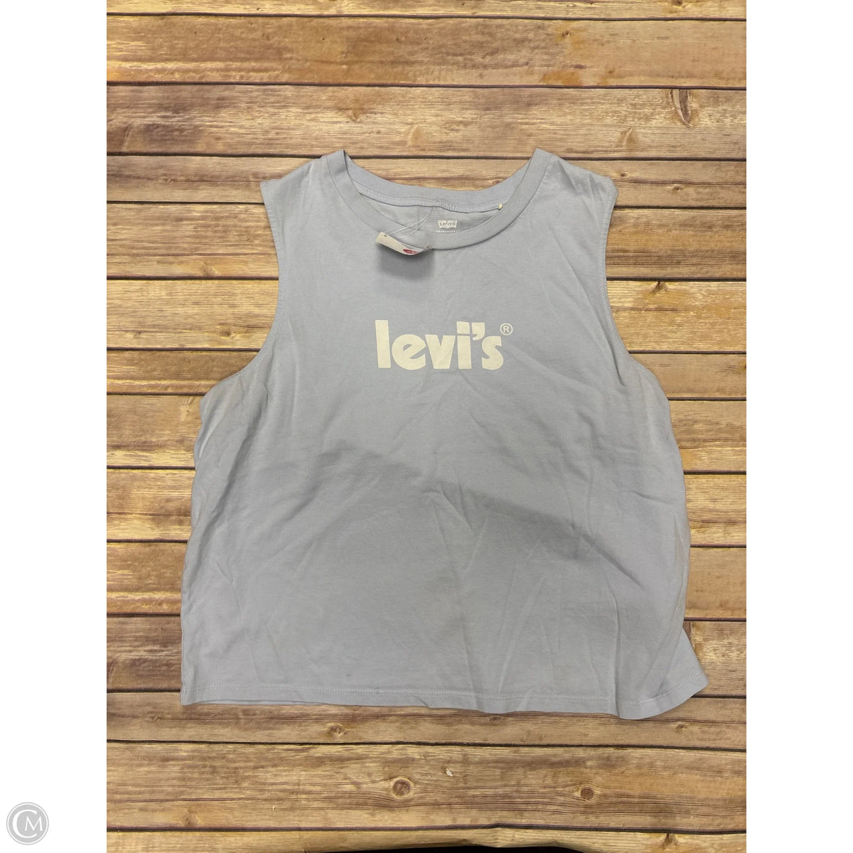 Top Sleeveless By Levis In Blue, Size: Xl