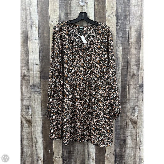 Dress Casual Short By Wild Fable In Floral Print, Size: Xl