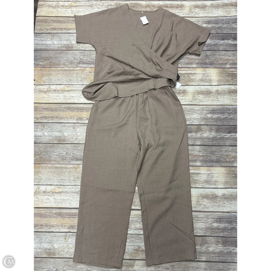 Pants Set 2pc By Shein In Taupe, Size: S