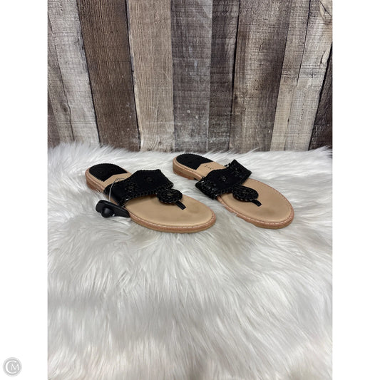 Sandals Flats By Jack Rogers In Black, Size: 7
