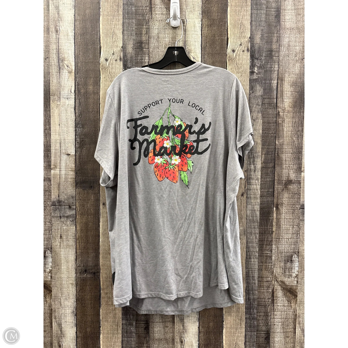 Top Short Sleeve Basic By Torrid In Grey, Size: 4x