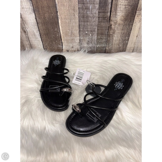 Sandals Flats By Serra In Black, Size: 8