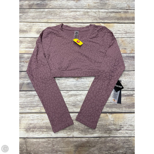 Athletic Top Long Sleeve Crewneck By Mono B In Purple, Size: L