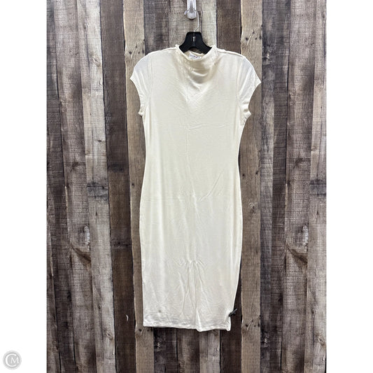 Dress Casual Short By Fashion Nova In Cream, Size: Xl