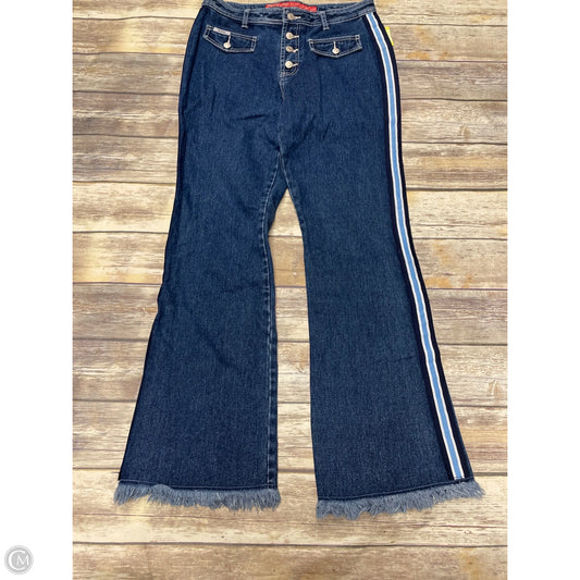 Jeans Flared By Revolt In Blue Denim, Size: 16
