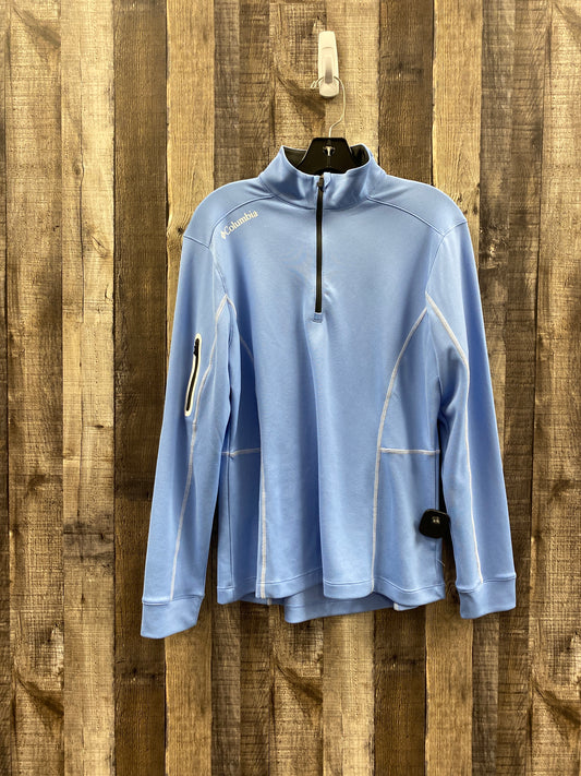 Athletic Top Long Sleeve Collar By Columbia  Size: L