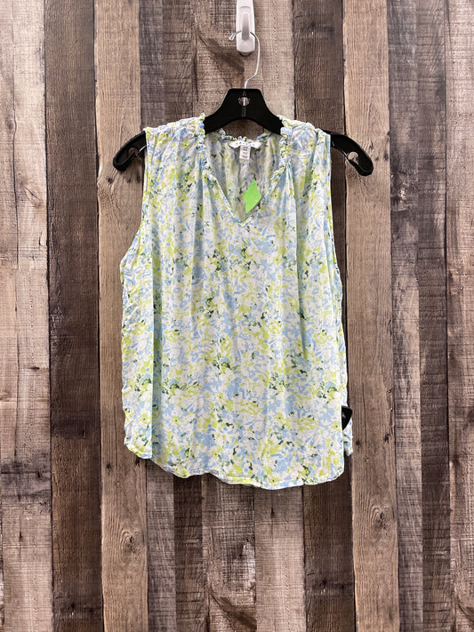 Floral Print Top Sleeveless Tribal, Size Petite   Xl