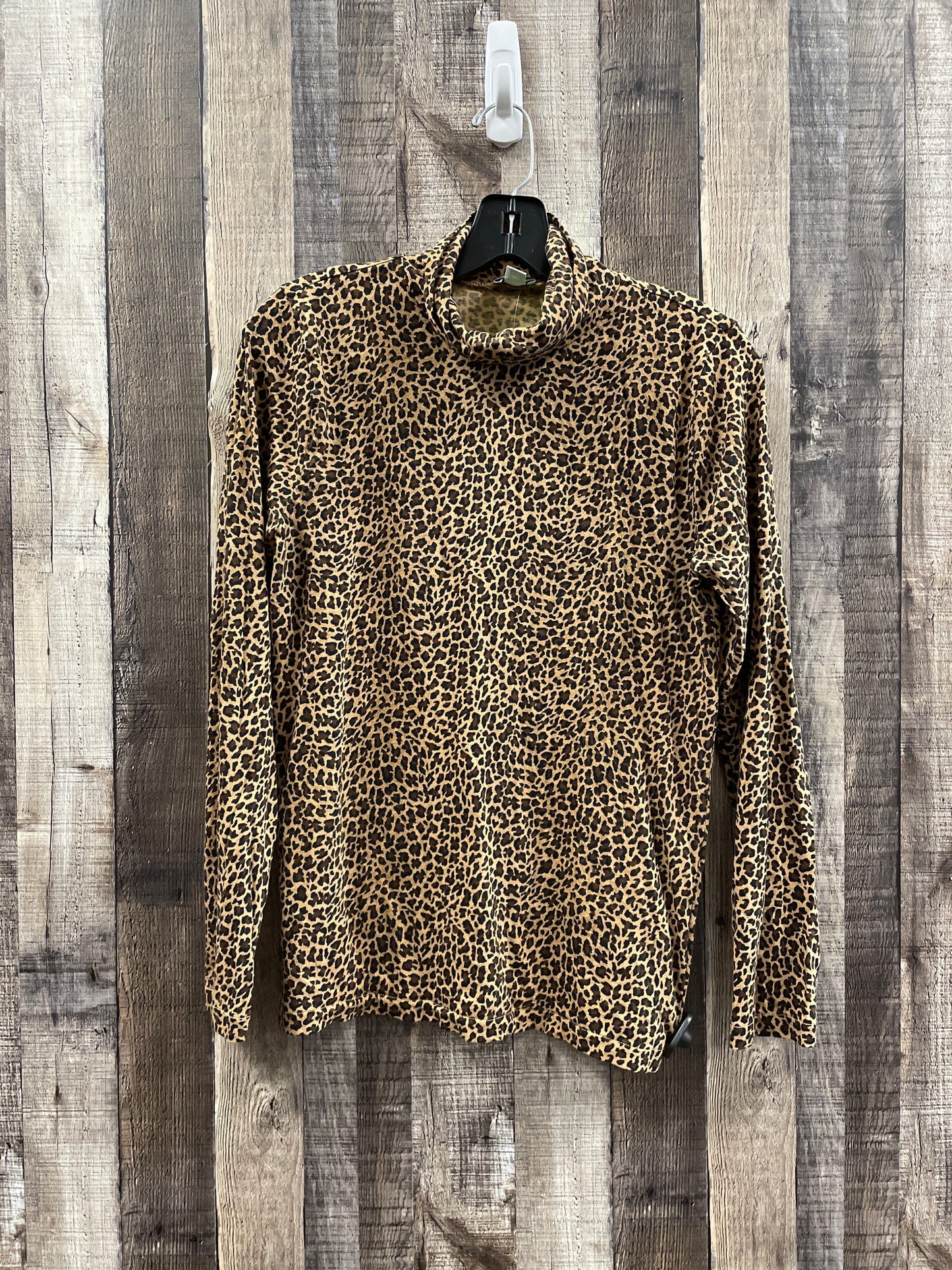 Animal Print Top Long Sleeve J. Crew, Size M