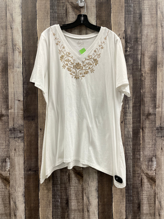 Top Short Sleeve By Denim And Co Qvc  Size: 1x