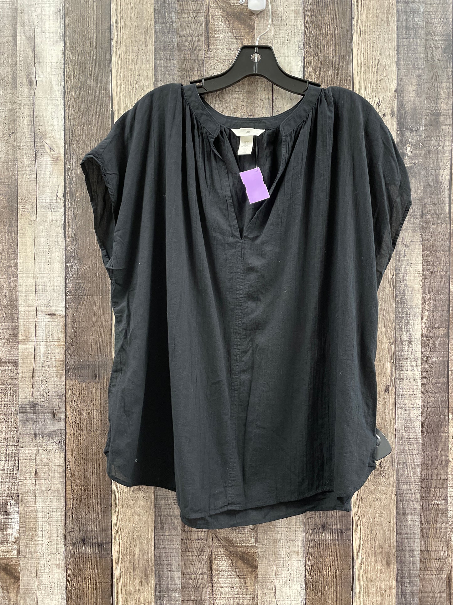 Black Top Sleeveless H&m, Size Xl