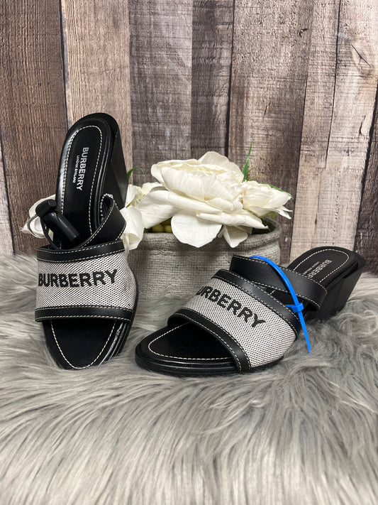 Sandals Luxury Designer By Burberry  Size: 8