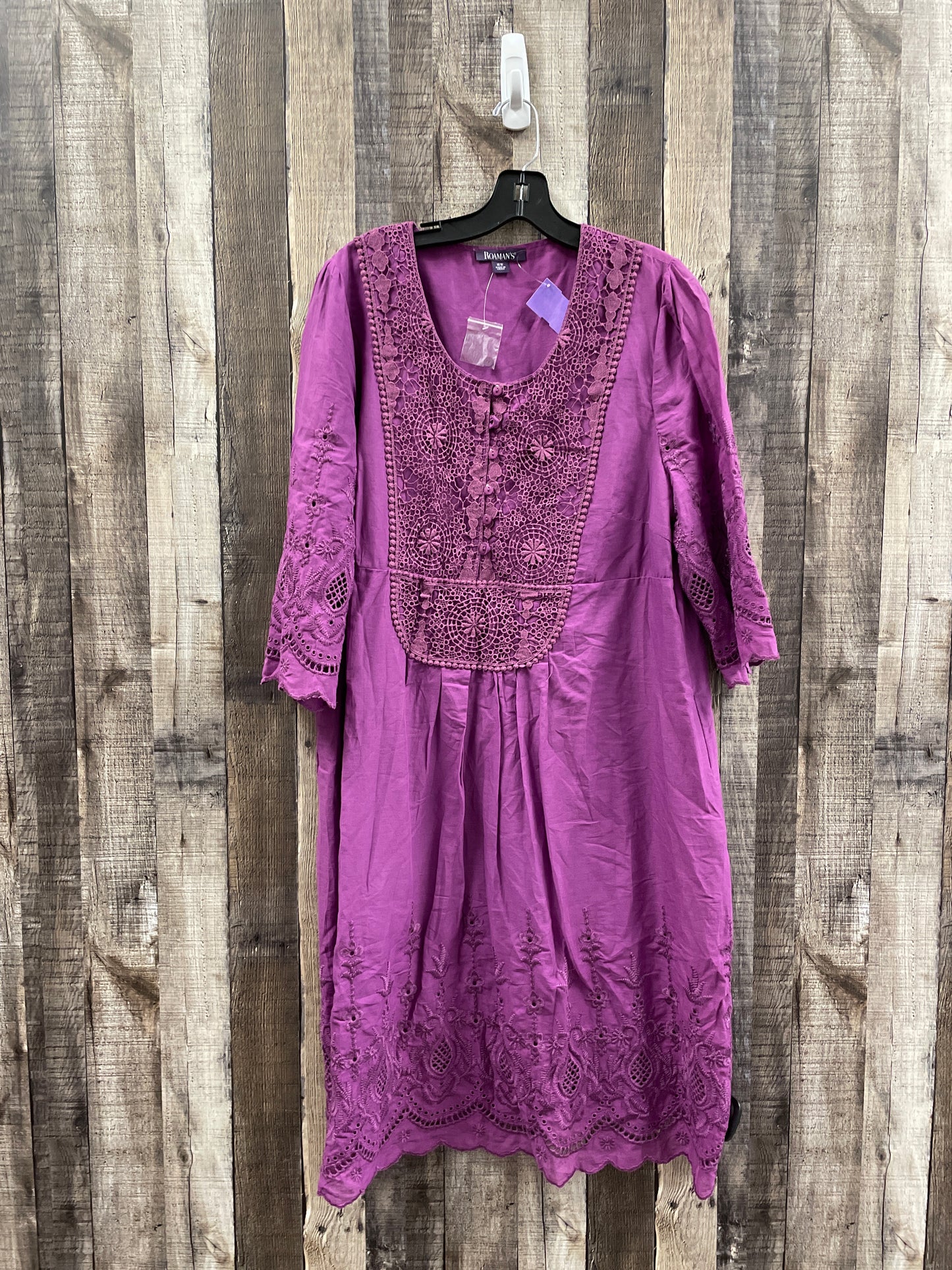 Dress Casual Midi By Romans  Size: Xl