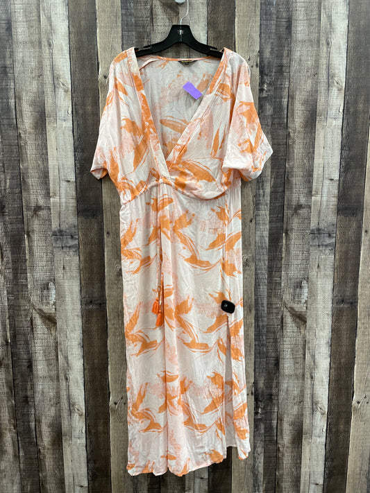 Orange Swimwear Cover-up Cme, Size Xs