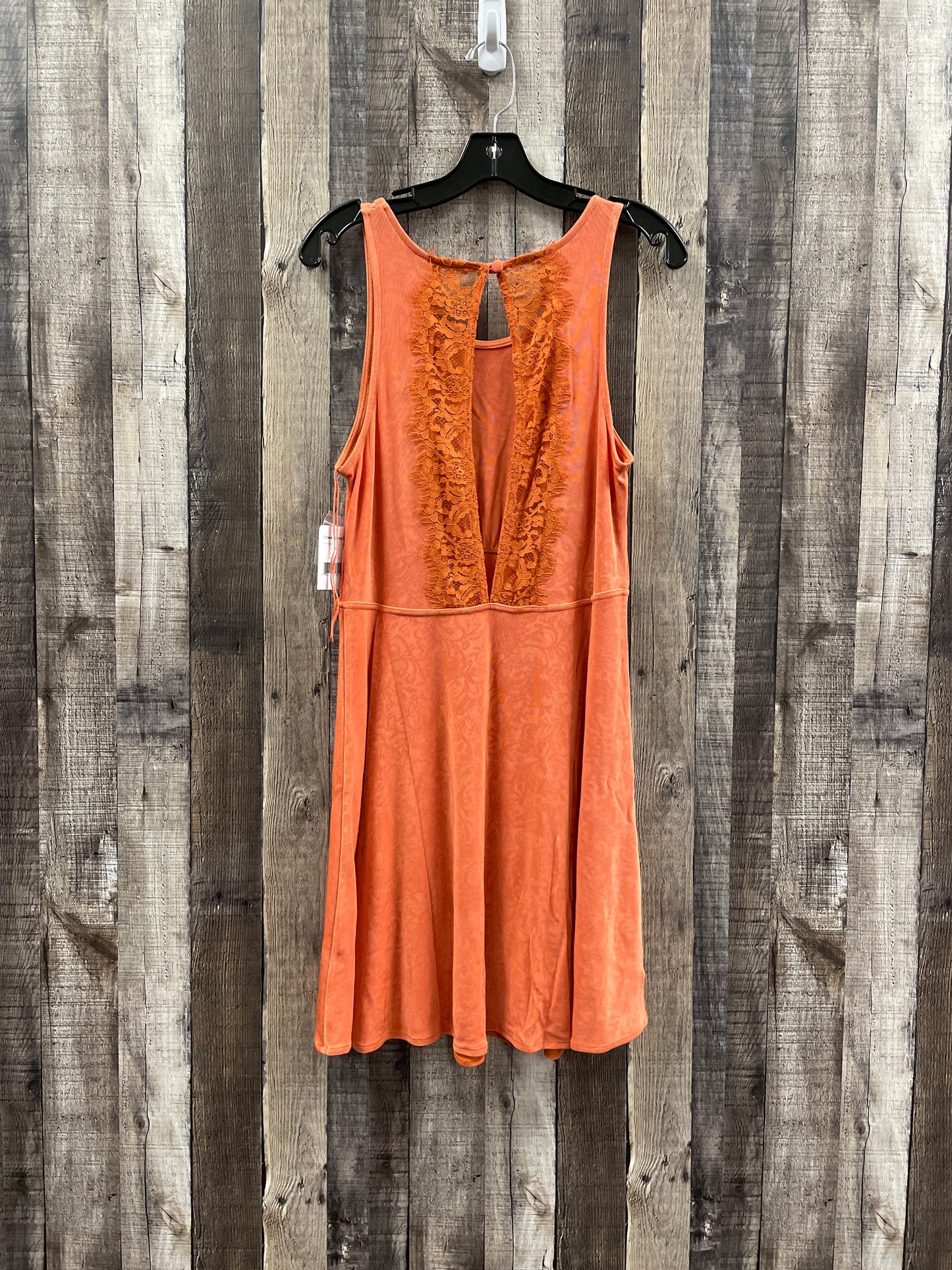 Orange Dress Casual Midi Free People, Size L