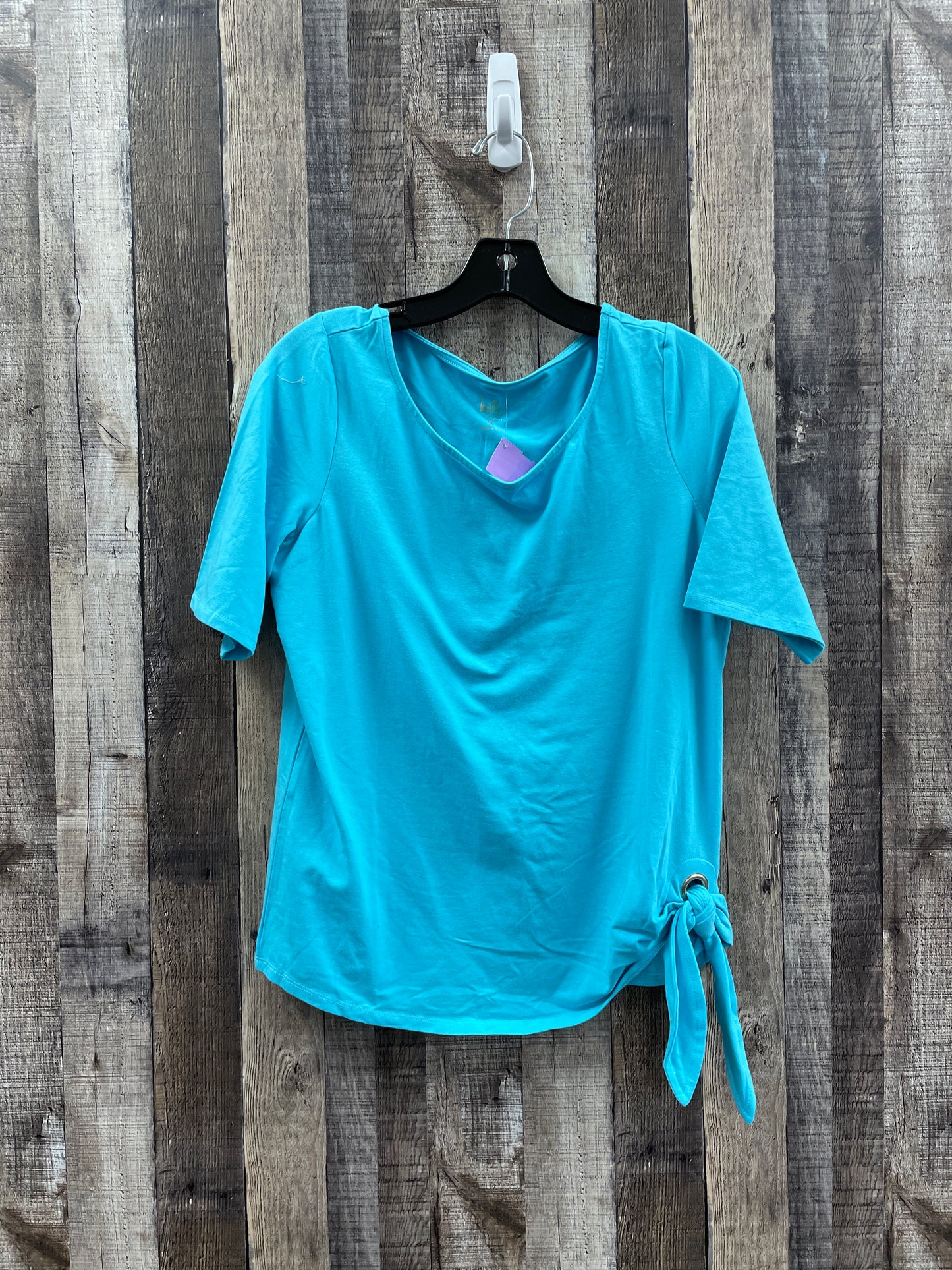 Teal Top Short Sleeve Belle By Kim Gravel, Size S