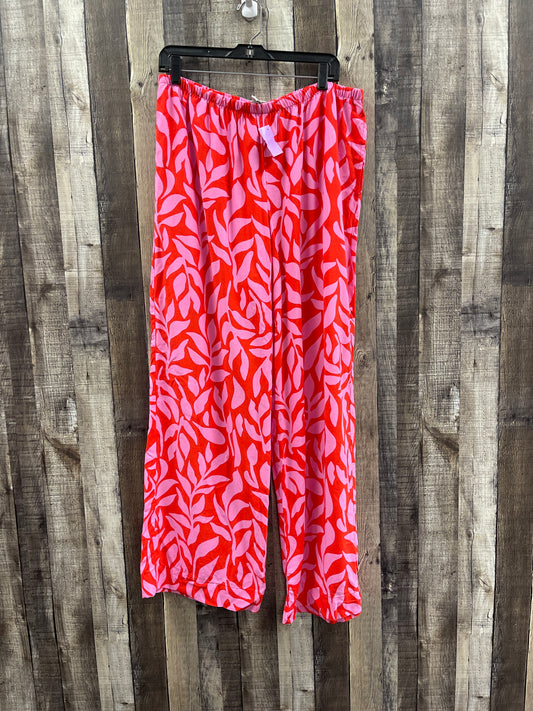 Pants Wide Leg By A New Day In Pink & Red, Size: L