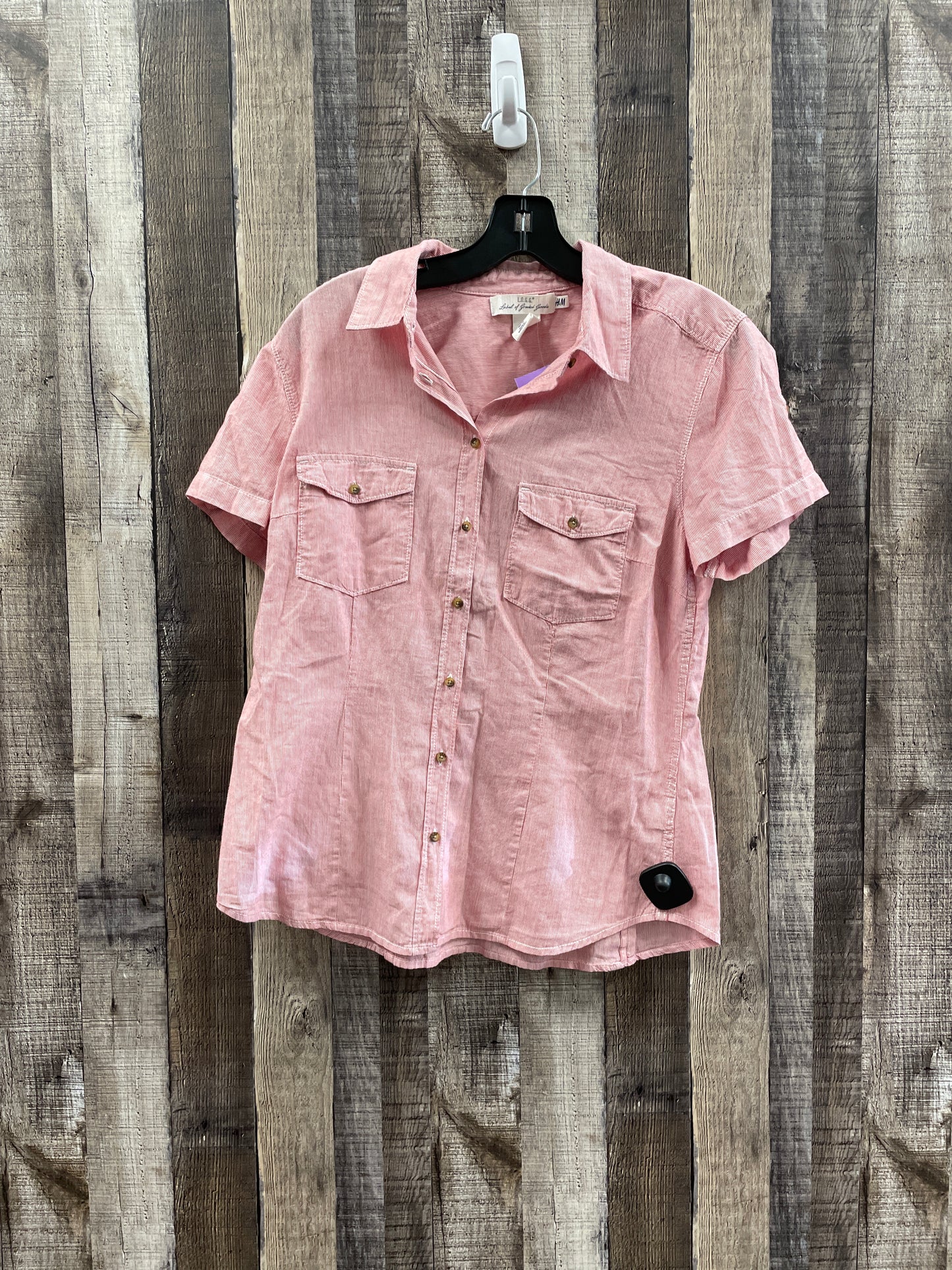 Red Top Short Sleeve Logg, Size L