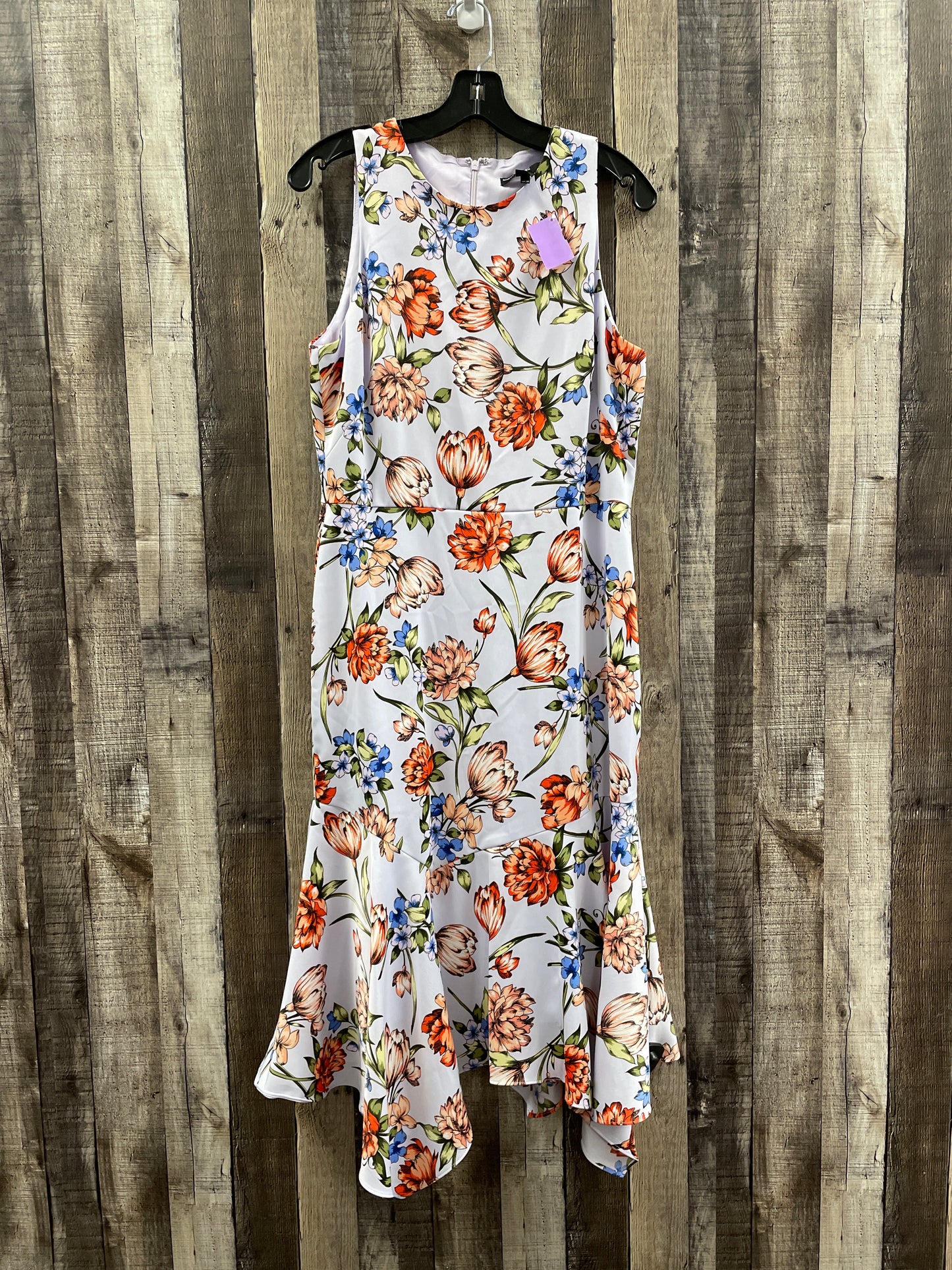 Floral Print Dress Casual Midi Maggy London, Size L