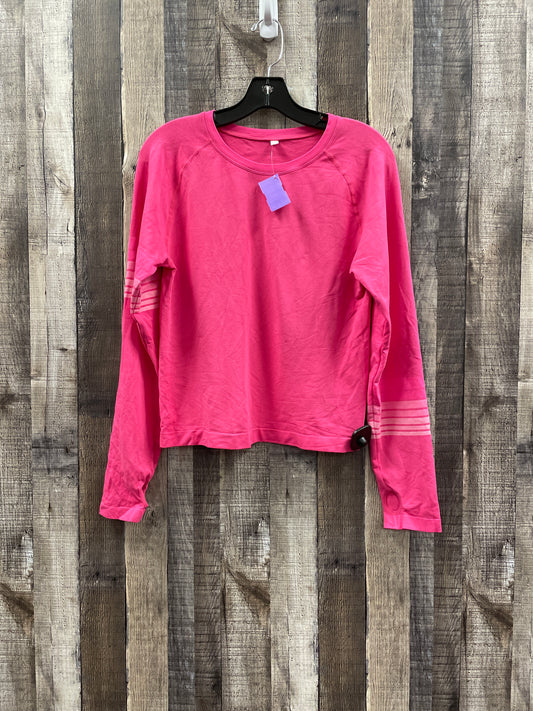 Pink Athletic Top Long Sleeve Crewneck Target, Size L