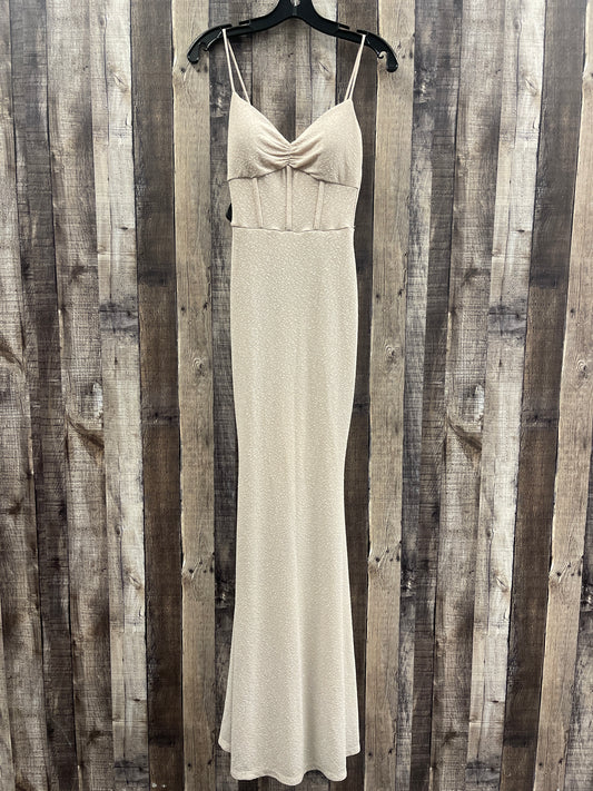 Beige Dress Party Long Windsor, Size Xs