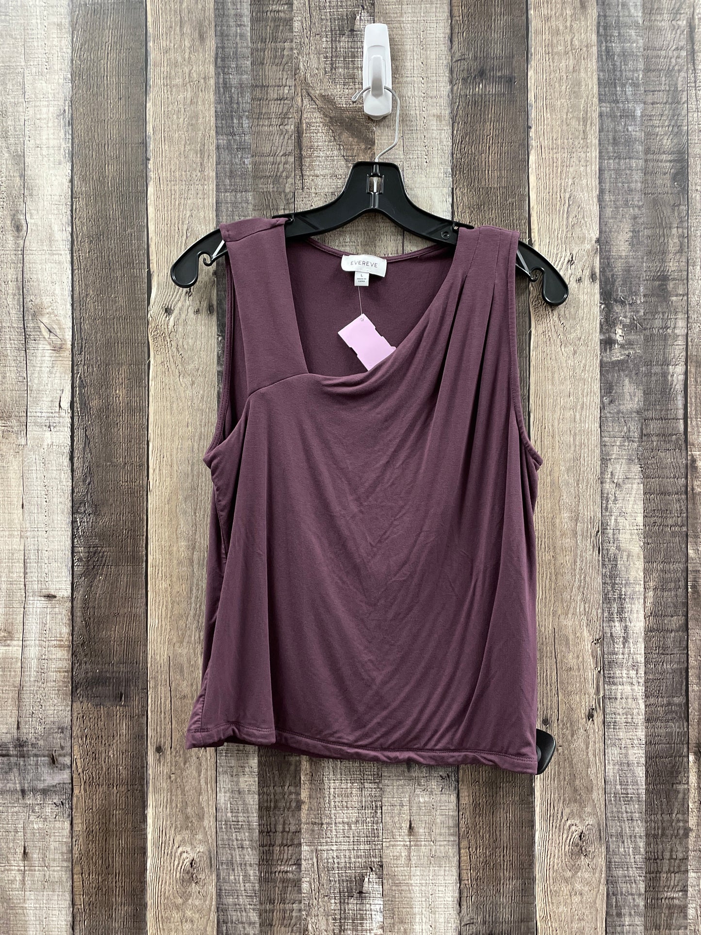 Top Sleeveless By Evereve In Purple, Size: L