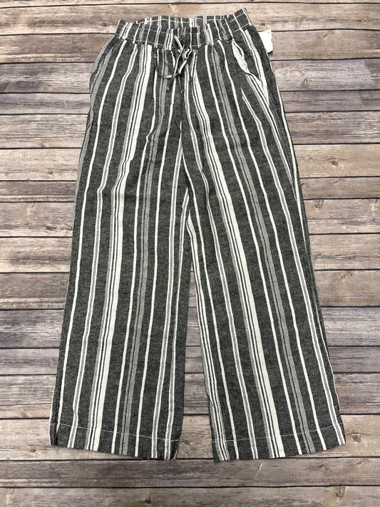 Pants Linen By Briggs In Black & White, Size: S