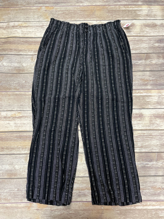 Pants Wide Leg By Briggs In Black & White, Size: Xl