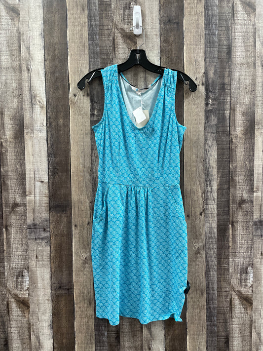 Blue Dress Casual Midi Boden, Size Petite   Xs