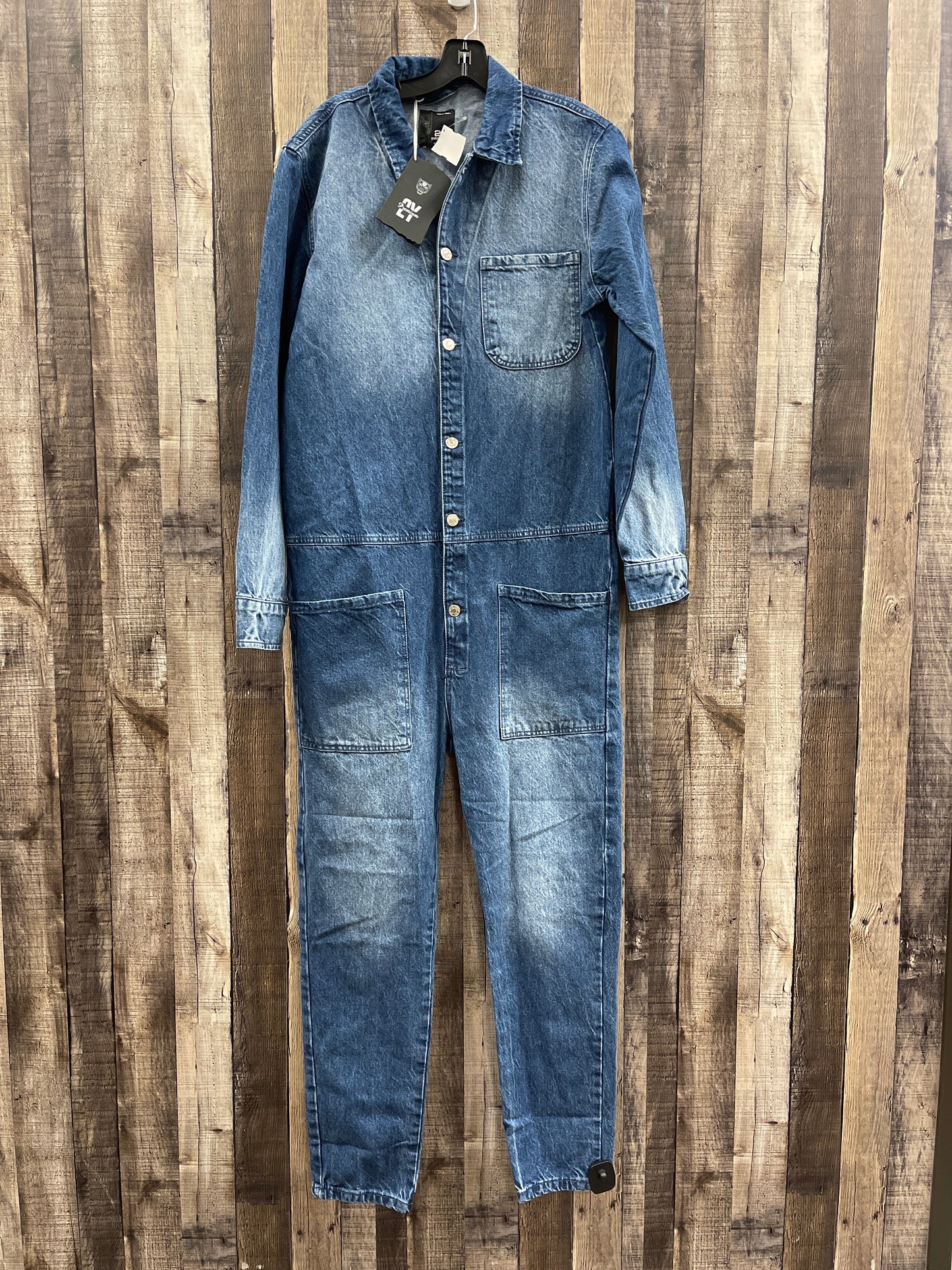 Jumpsuit By Cme In Blue Denim, Size: M