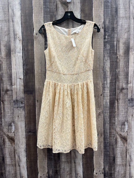 Cream Dress Party Short Loft, Size Xs