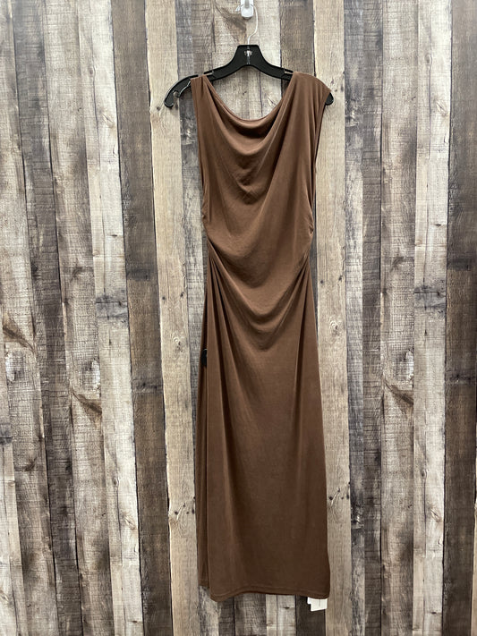 Brown Dress Casual Maxi Cme, Size L